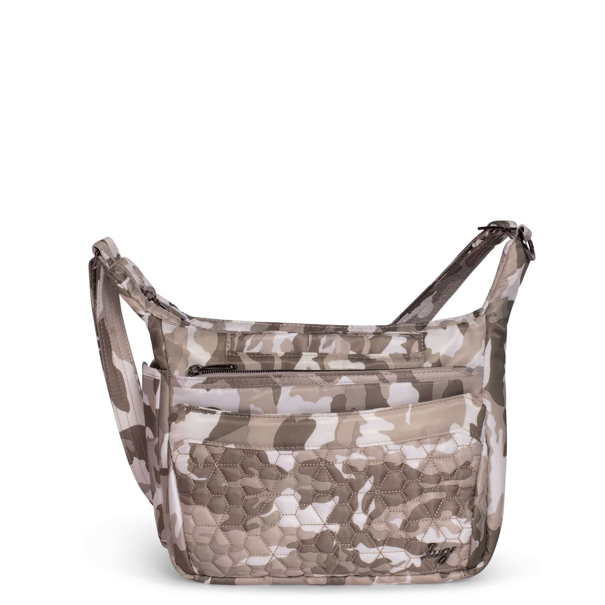 Flutter SE Crossbody Bag - CAMO TAUPE - FlutterSE_CamoTaupe_01